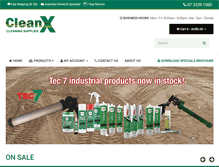 Tablet Screenshot of cleanx.com.au